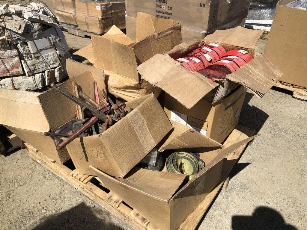 Pallet of Misc Heavy Duty Tie Down Straps,