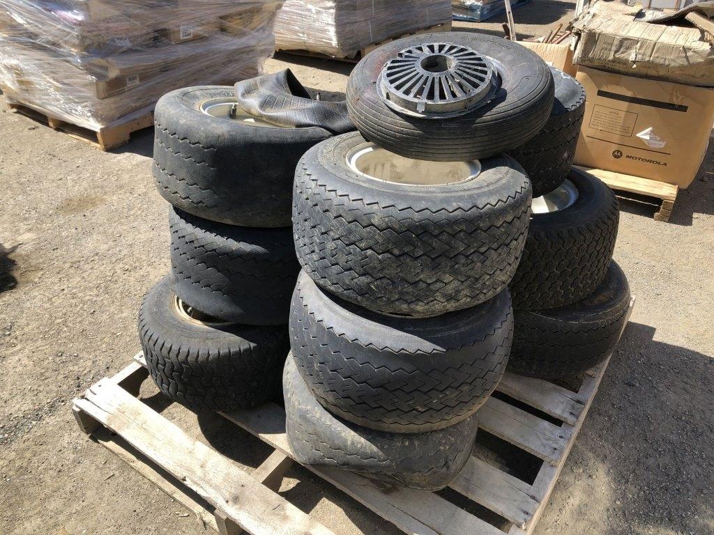 Pallet of (12) Misc Golf Cart Tires.