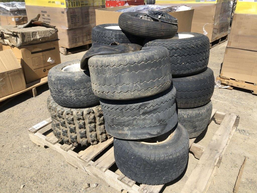 Pallet of (12) Misc Golf Cart Tires.