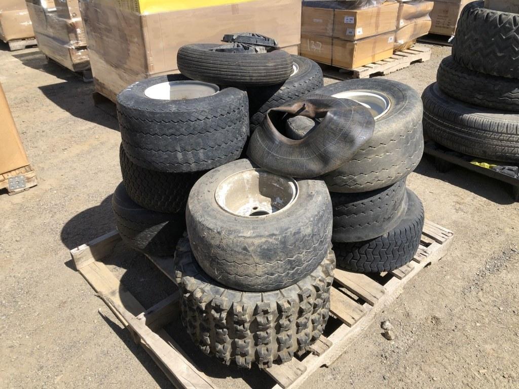 Pallet of (12) Misc Golf Cart Tires.