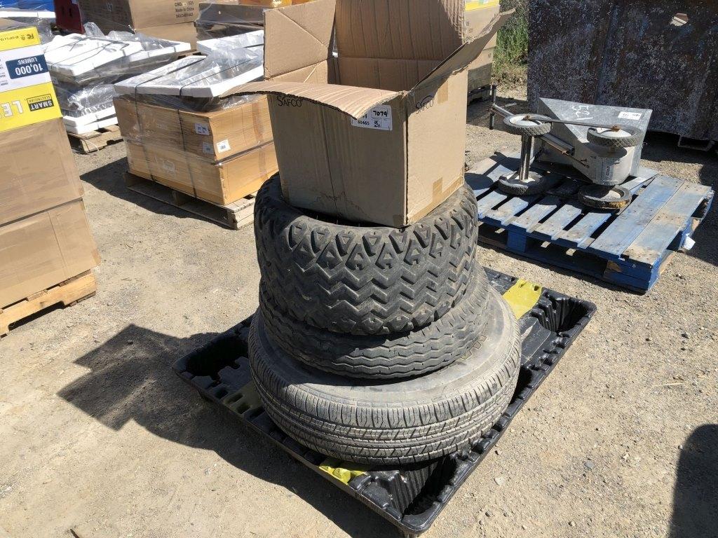 Pallet of (3) Misc Tires, and (3) Utility Tires.