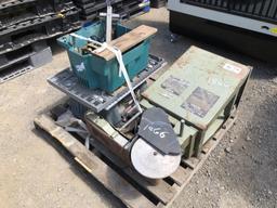 Pallet of Misc Belt & Disc Sander,