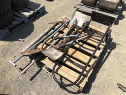 Pallet of Misc Garden Hand Tools, Including Pick,