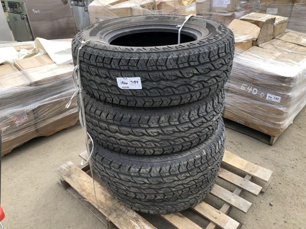 (4) Pathfinder Sport Sat 275/70/18 10 Ply Tires.