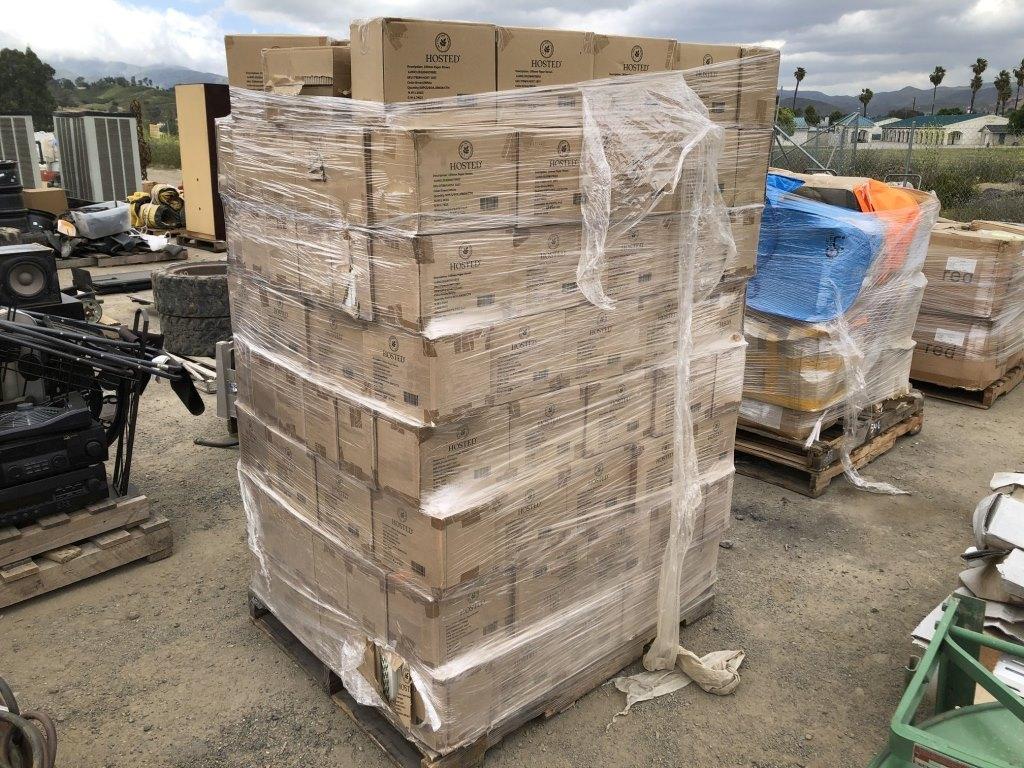 Pallet of Misc Hosted Paper Drinking Straws.