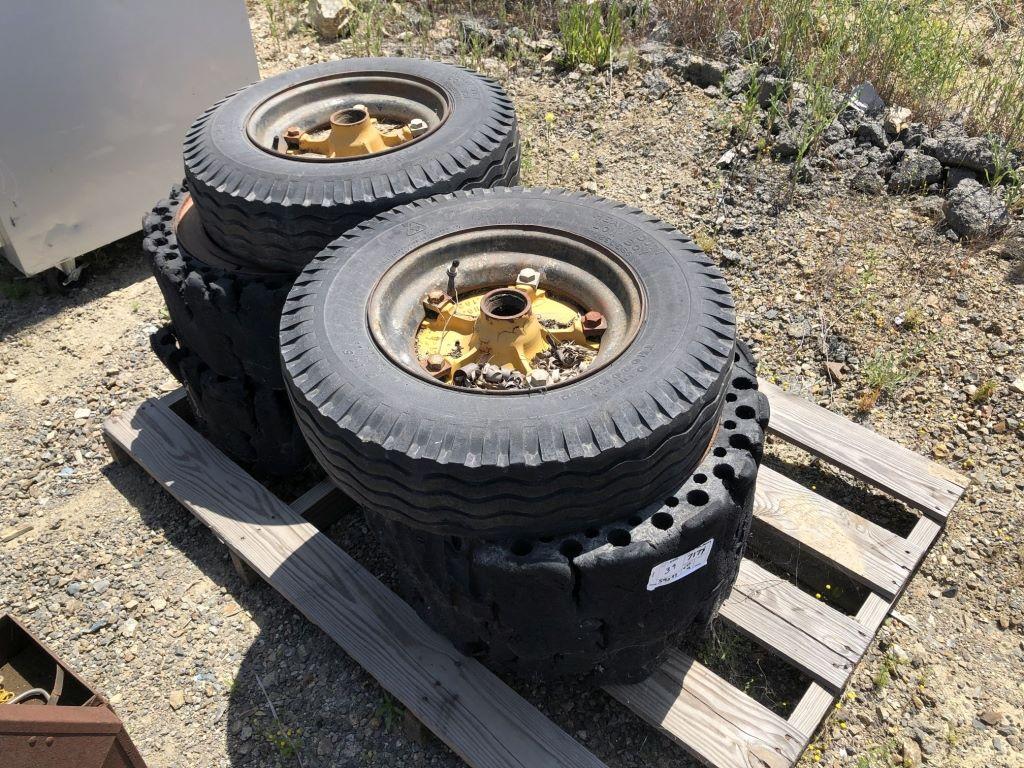 Pallet of (2) Nanko 16x6.5-8 Tires & Rims,