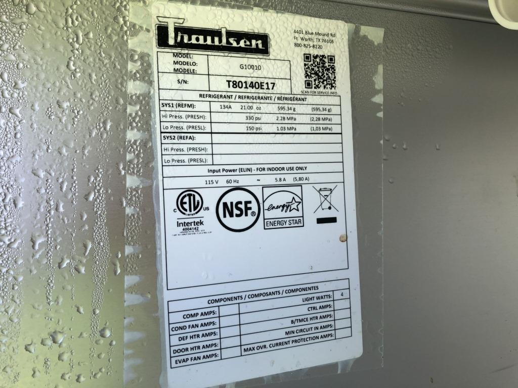 Traulsen G10010 Stainless Steel Refrigerator,