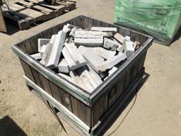 Wooden Crate of Misc Stone Tile.