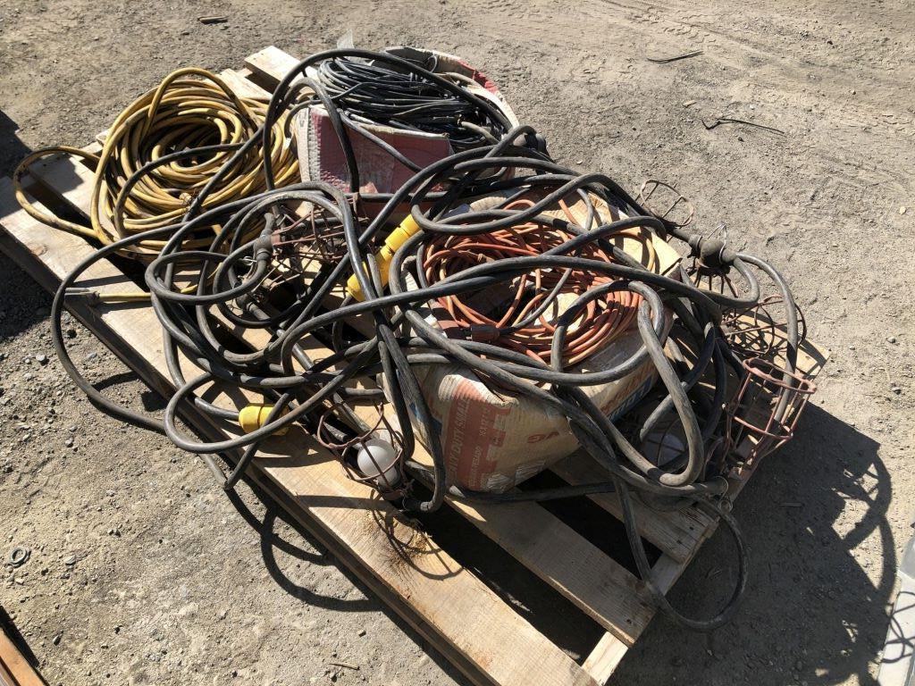 Pallet of Misc Extension Cords.
