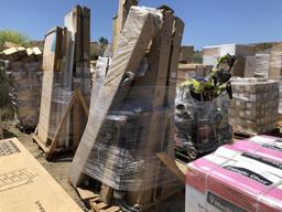 Pallet of Misc Items, Including Garden Shed,
