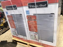 (4) Magic Chef 4.4 CuFt Compact Refrigerators,
