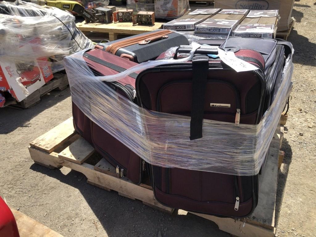 Pallet of Misc Luggage/Suitcases, Including