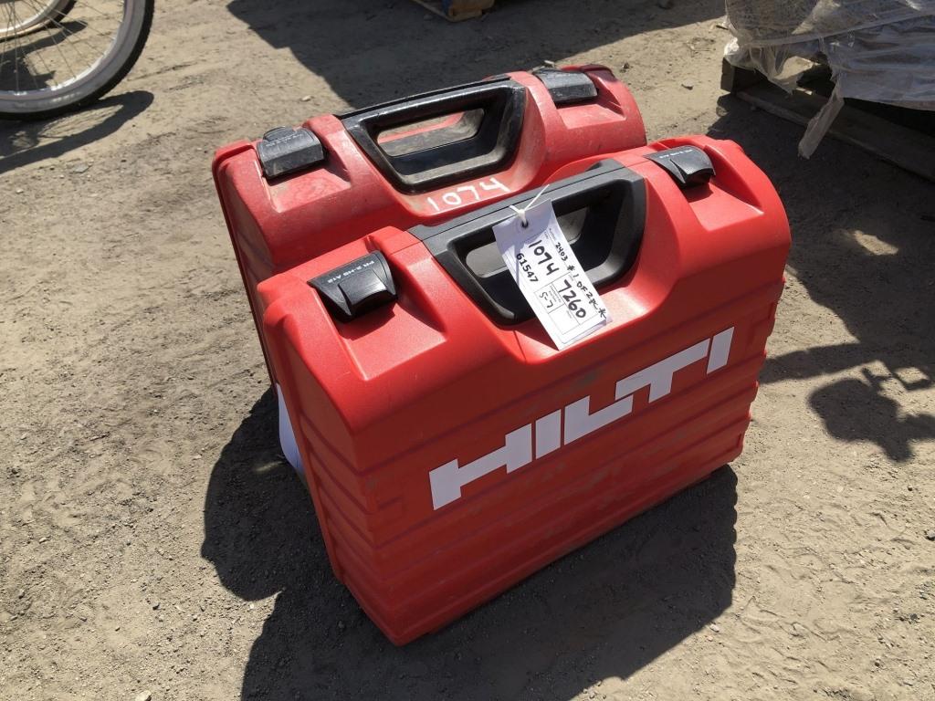 (2) Hilti Leveling Lasers w/Cases,