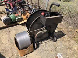 Pallet of Banding Machine w/Box of Binding