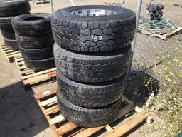 (4) Hankook Dynapro 285/75/16 Tires & 8-Lug Rims.