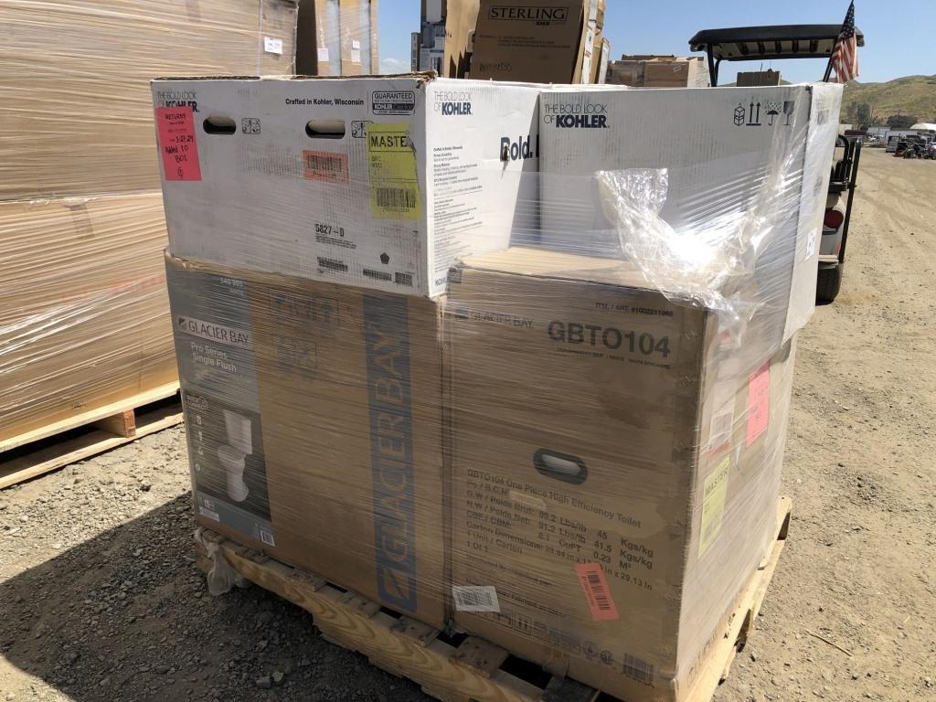 Pallet of Misc Toilets,