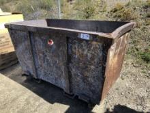 Metal Bin w/Forklift Pockets, Includes Water Hoses