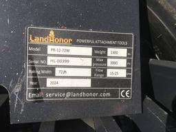 Unused LandHonor PR-12-72W 72in Power Rake