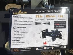 Unused LandHonor PR-12-72W 72in Power Rake