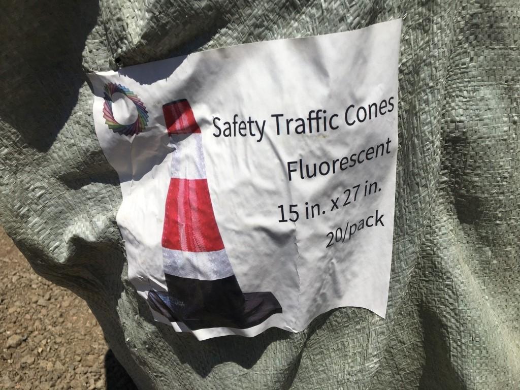 (20) Unused Fluorescent Safety Traffic Cones.