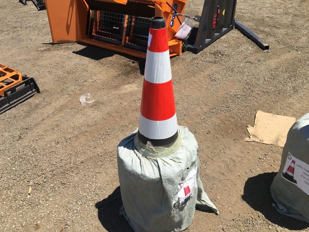(20) Unused Fluorescent Safety Traffic Cones.