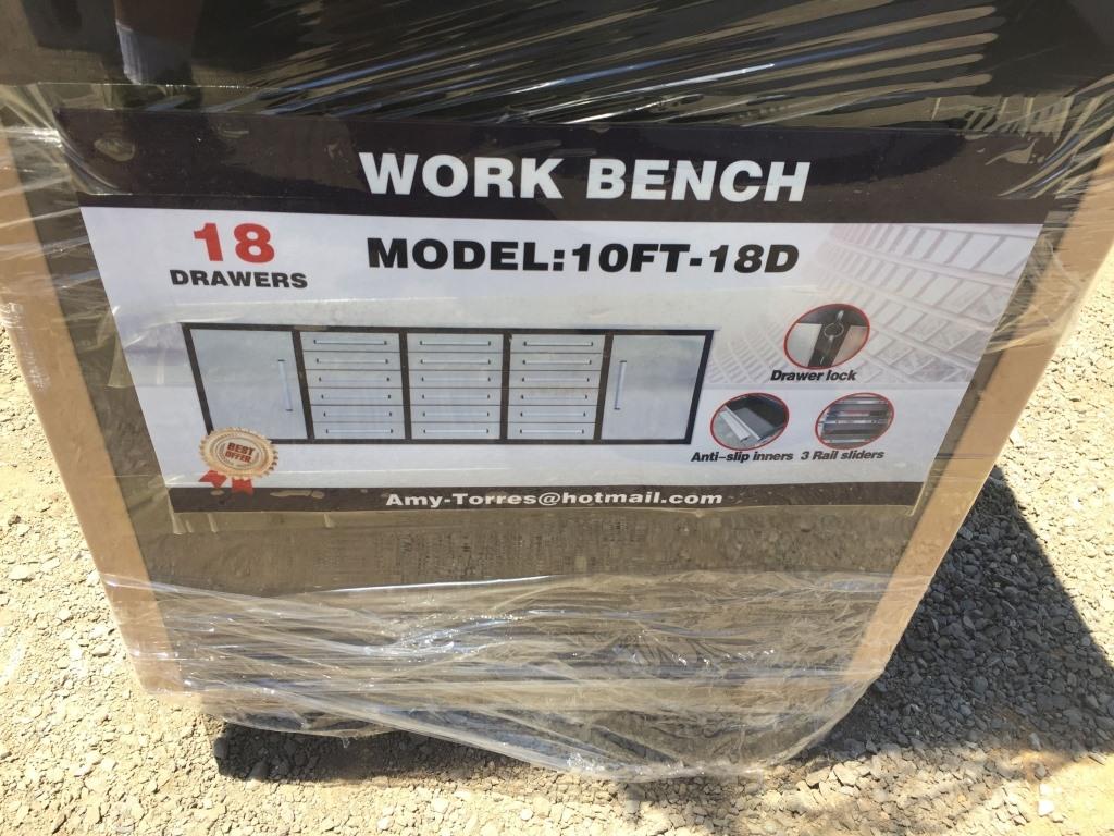 Unused Steelman 10ft Work Bench,