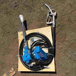 Unused Diesel Fuel Pump w/Hose & Nozzle.
