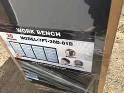 Unused Steelman 7ft Work Bench,