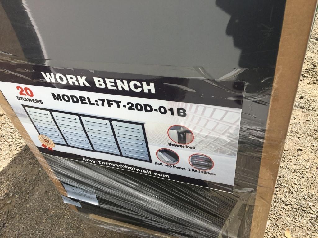 Unused Steelman 7ft Work Bench,