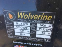 Unused 2024 Wolverine TL-12-72W 72in Roto Tiller