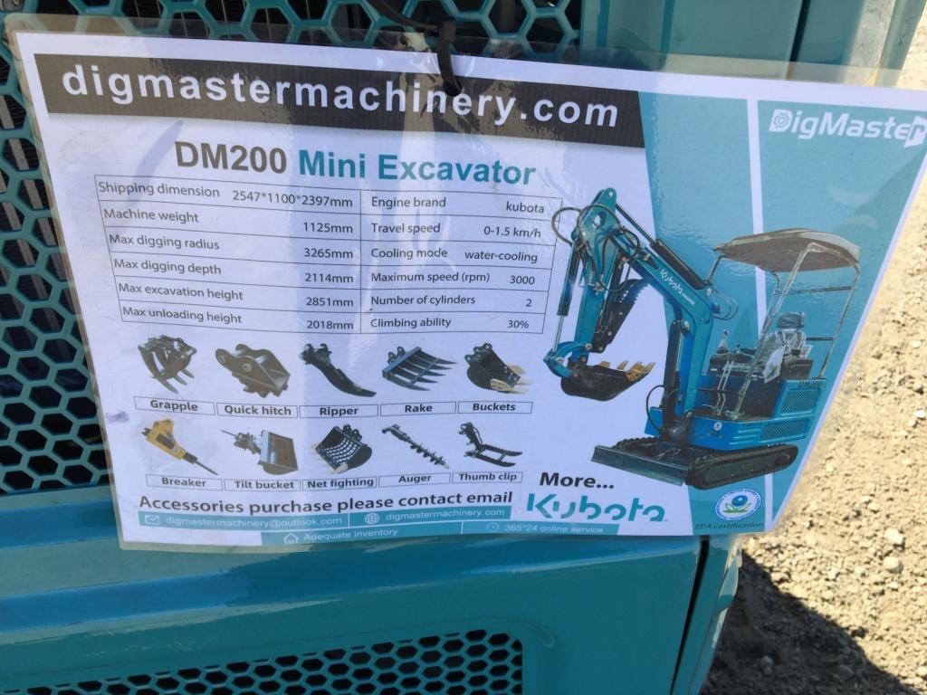 Unused 2024 Dig Master DM200 Mini Excavator,