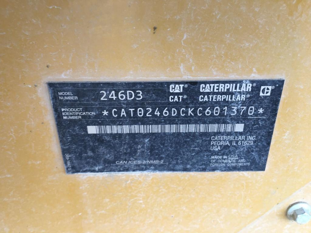 2020 Caterpillar 246D3 Two-Speed Skid Steer