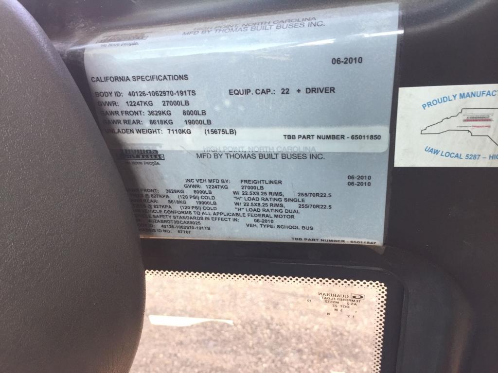 2011 Thomas Passenger Bus,