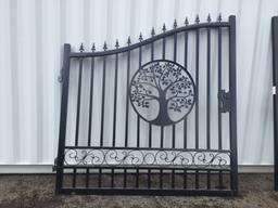 Unused Greatbear 14ft Bi-Parting Iron Gate w/Tree