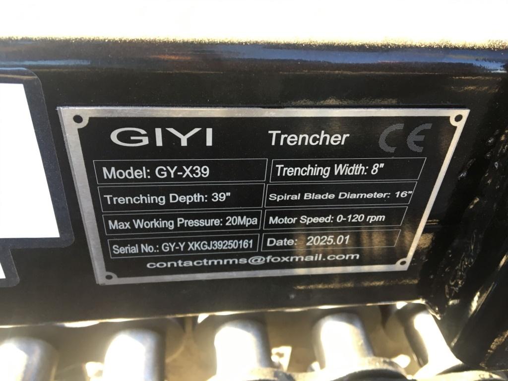 Unused 2025 GIYI GY-X39 36in Trencher Attachment,
