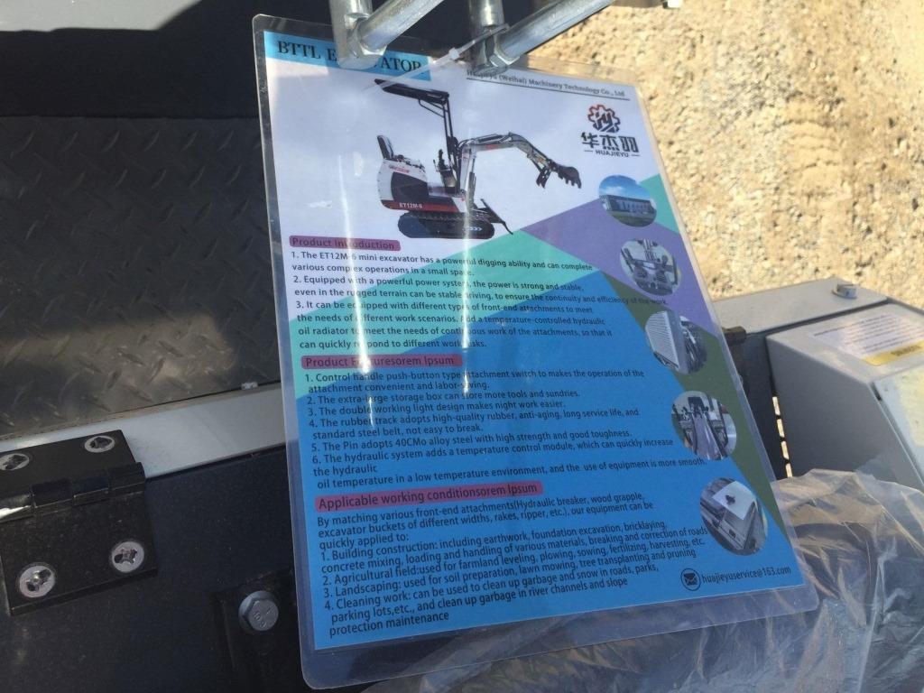Unused 2025 BTTL ET12M-6 Mini Excavator,