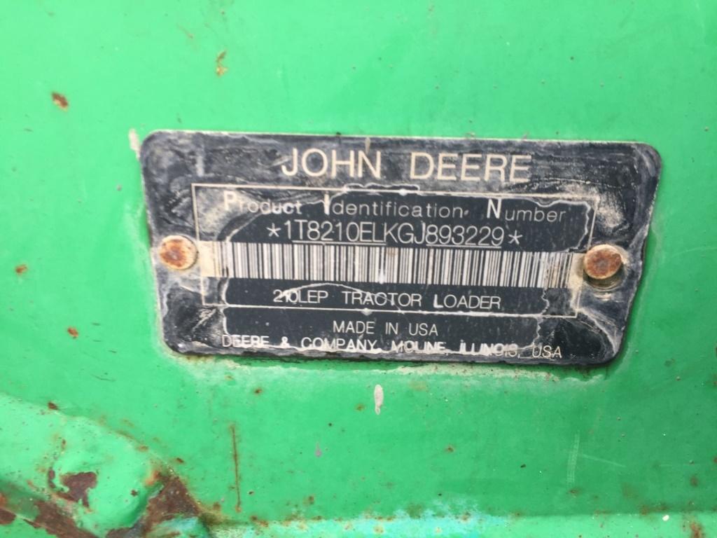 2015 John Deere 210LEP Skip Loader,