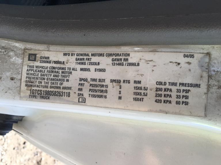 2005 GMC Canyon Extended Cab Pickup,