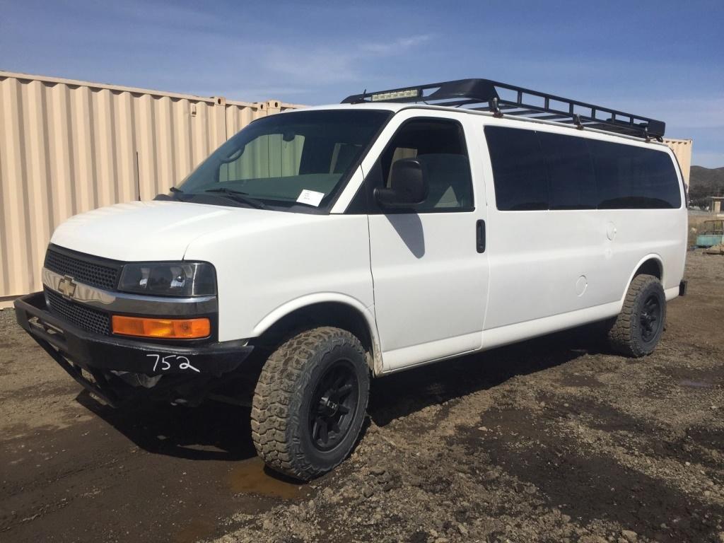 2013 Chevrolet 3500LT Extended Passenger Van,
