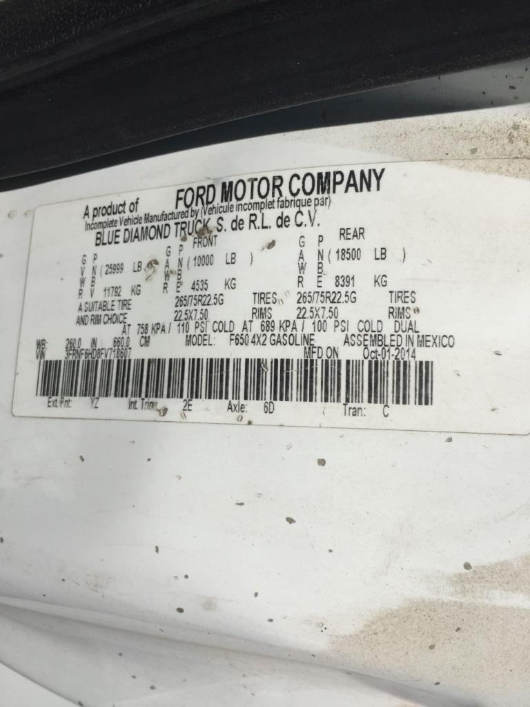 2015 Ford F650 Starcraft Bus,