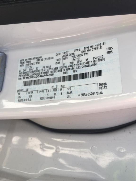 2018 Ford Escape SE,