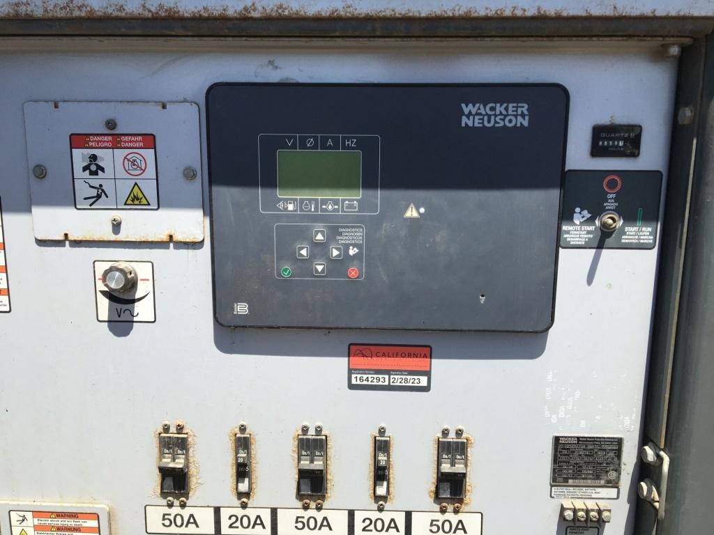 2013 Wacker Neuson G50 38KW/48KVA Generator,