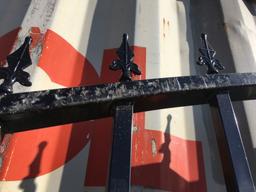 Unused 20ft Bi-Parting Iron Gate w/Deer Motif.