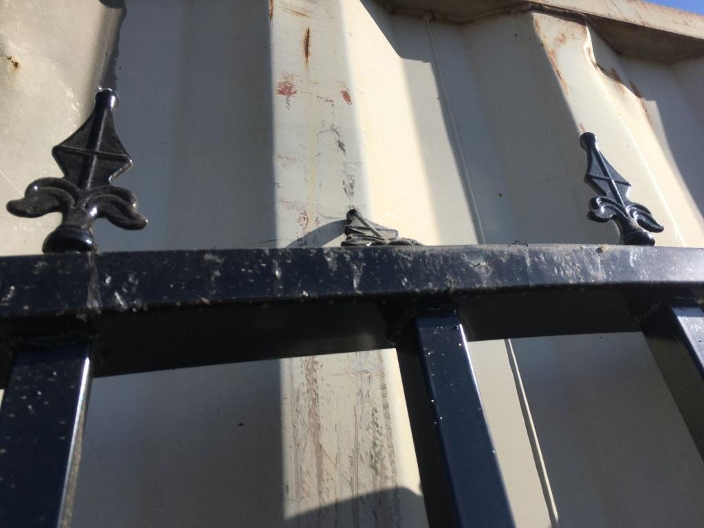 Unused 20ft Bi-Parting Iron Gate w/Deer Motif.
