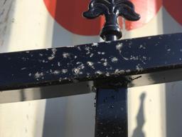Unused 20ft Bi-Parting Iron Gate w/Deer Motif.