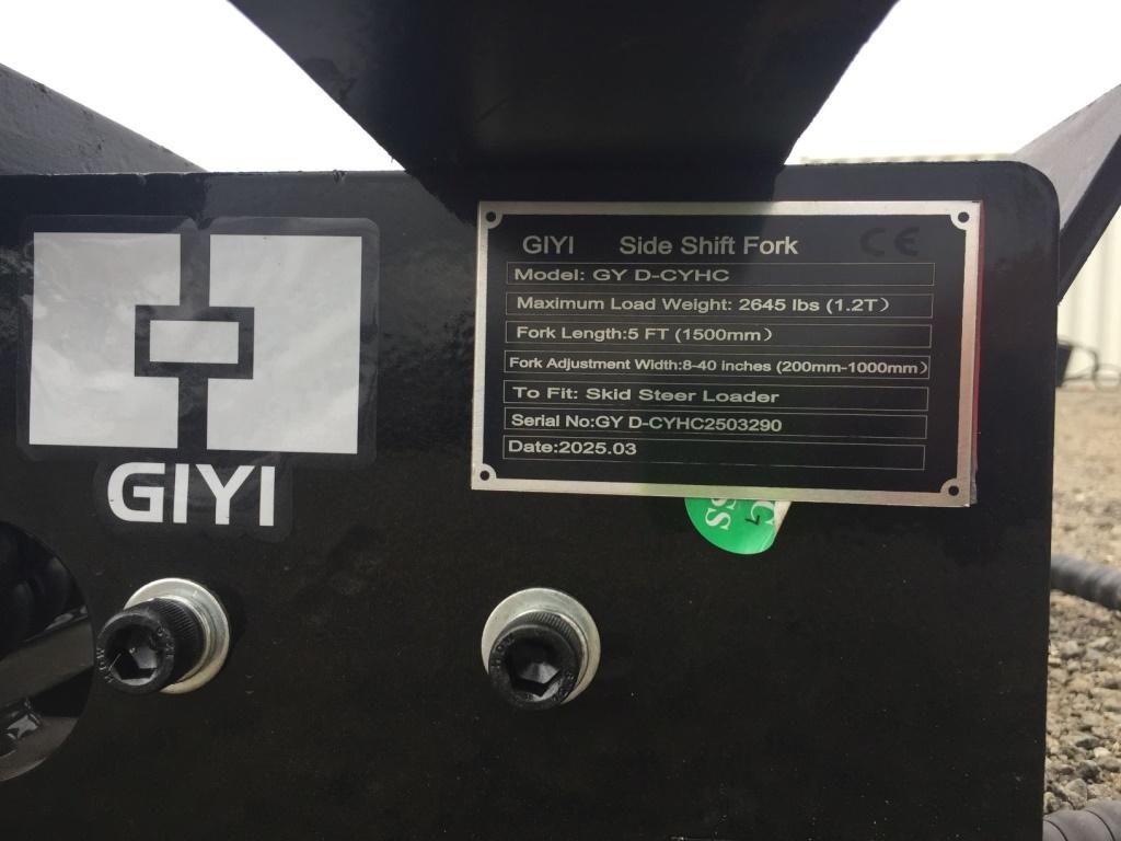 Unused 2025 GIYI 60in Forklift Carriage