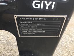 Unused 2025 GIYI Post Driver Attachment,