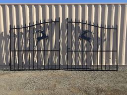 Unused SKLP 14ft Bi-Parting Wrought Iron Gates