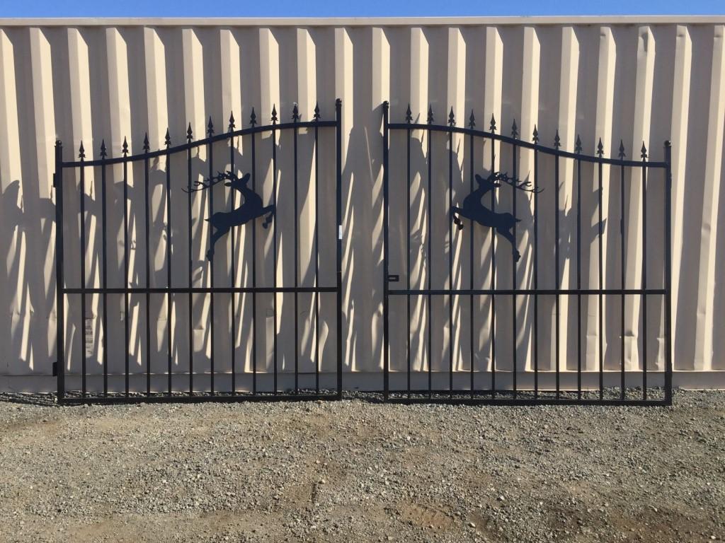 Unused SKLP 14ft Bi-Parting Wrought Iron Gates