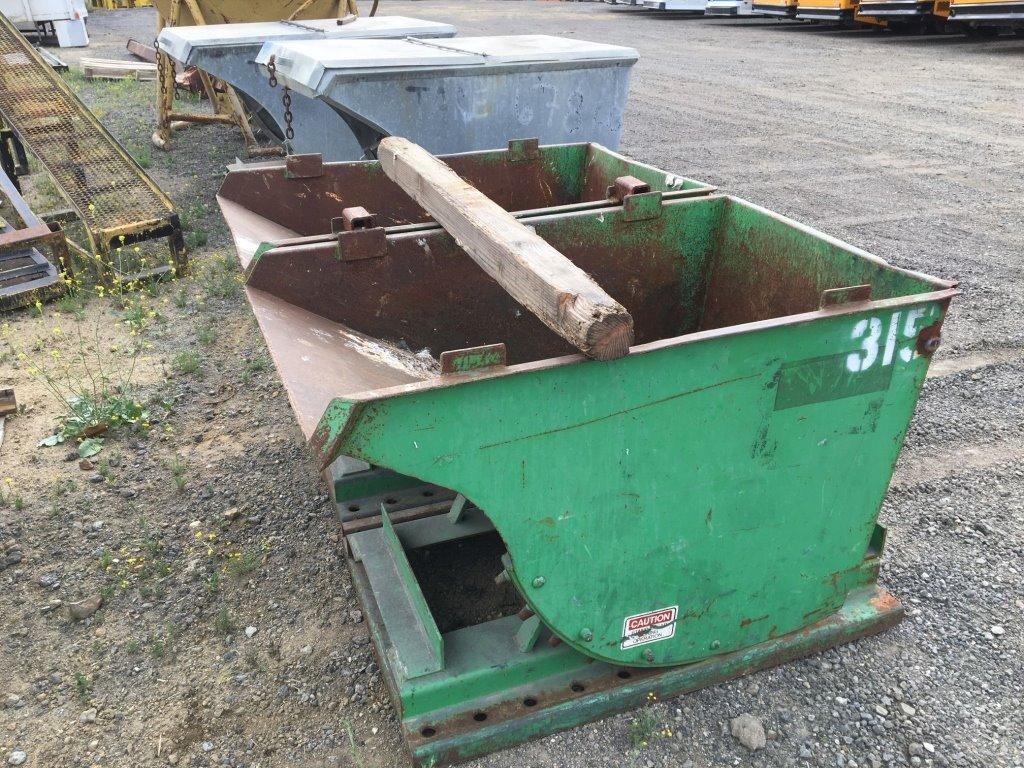 (2) 30in x 48in Forklift Dump Hoppers.